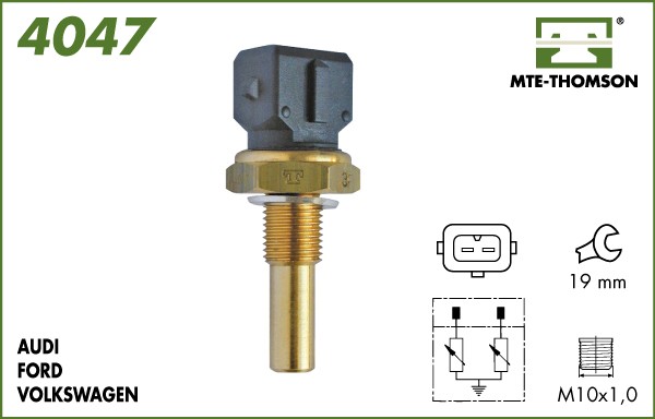 Senzor,temperatura lichid de racire 4047 MTE-THOMSON