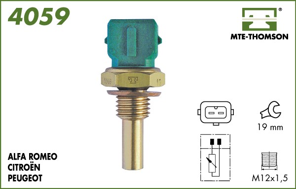 Senzor,temperatura lichid de racire 4059 MTE-THOMSON