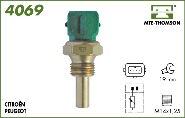 Senzor,temperatura lichid de racire 4069 MTE-THOMSON