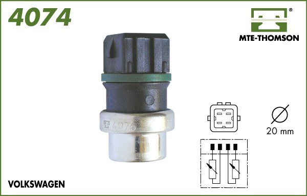 Senzor,temperatura lichid de racire 4074 MTE-THOMSON