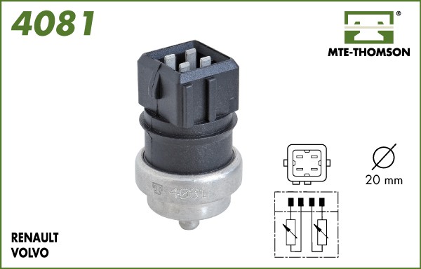 Senzor,temperatura lichid de racire 4081 MTE-THOMSON