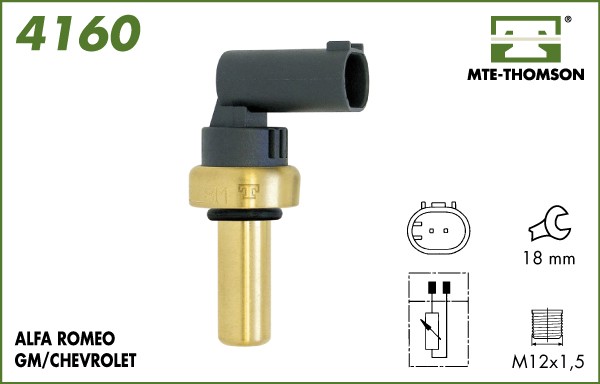 Senzor,temperatura lichid de racire 4160 MTE-THOMSON