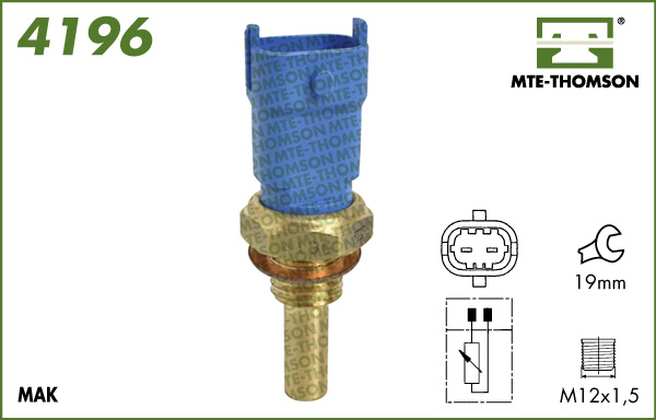 Senzor,temperatura lichid de racire 4196 MTE-THOMSON
