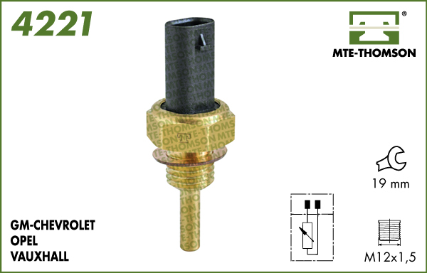 Senzor,temperatura lichid de racire 4221 MTE-THOMSON