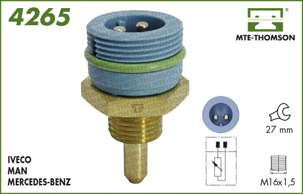 Senzor,temperatura lichid de racire 4265 MTE-THOMSON