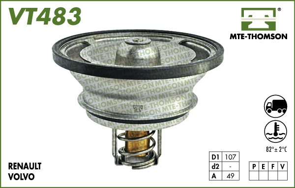 Termostat,lichid racire VT483.65 MTE-THOMSON