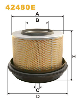 Filtru aer 42480E WIX FILTERS