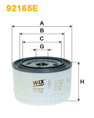 Filtru hidraulic, cutie de viteze automata 92165E WIX FILTERS