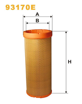 Filtru aer secundar 93170E WIX FILTERS