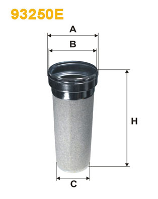 Filtru aer secundar 93250E WIX FILTERS