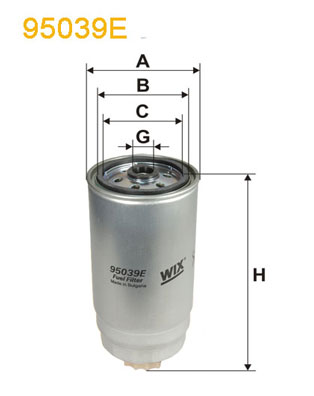 Filtru combustibil 95039E WIX FILTERS