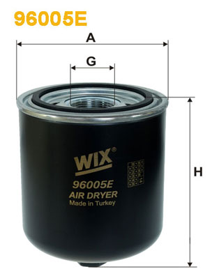 Element filtrant uscator aer, compresor 96005E WIX FILTERS