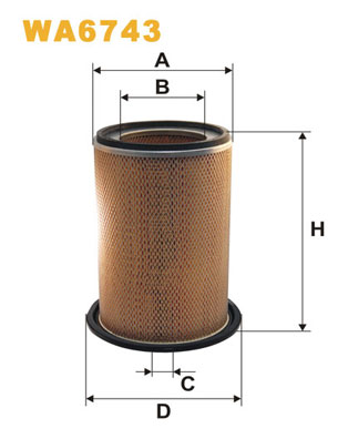 Filtru aer WA6743 WIX FILTERS