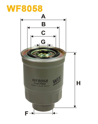 Filtru combustibil WF8058 WIX FILTERS