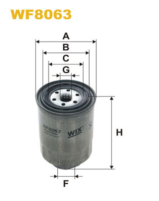 Filtru combustibil WF8063 WIX FILTERS