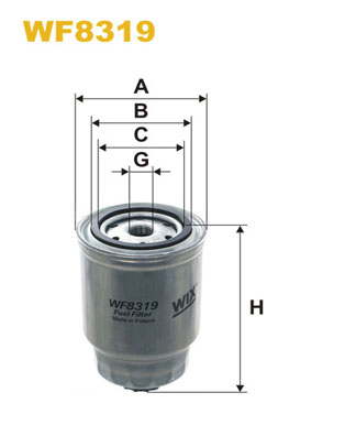 Filtru combustibil WF8319 WIX FILTERS