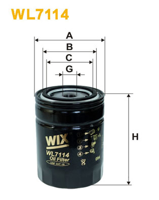 Filtru ulei WL7114 WIX FILTERS