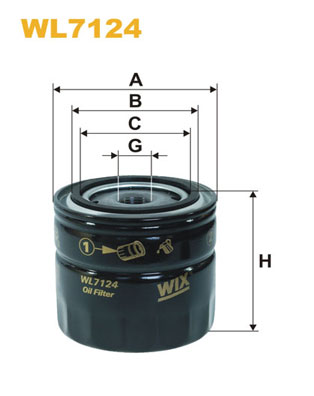 Filtru ulei WL7124 WIX FILTERS