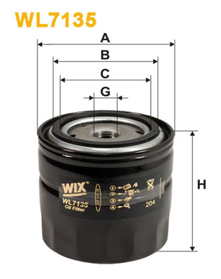 Filtru ulei WL7135 WIX FILTERS