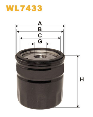 Filtru ulei WL7433 WIX FILTERS