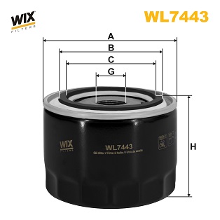 Filtru ulei WL7443 WIX FILTERS