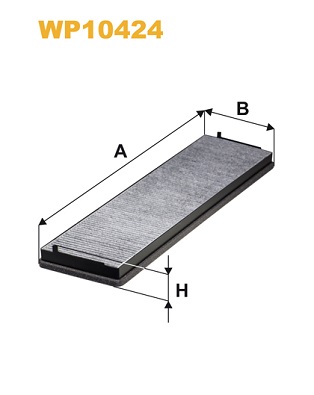 Filtru, aer habitaclu WP10424 WIX FILTERS