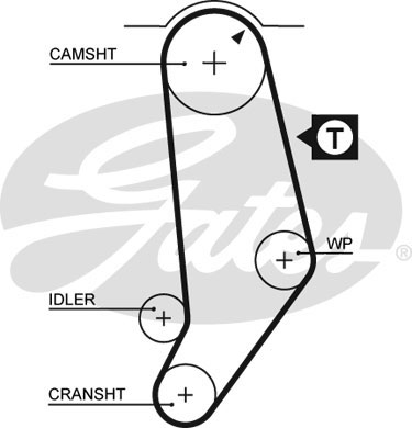 Curea de distributie 5053 GATES