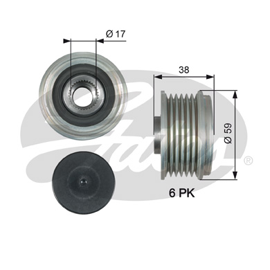 Sistem roata libera, generator OAP7177 GATES