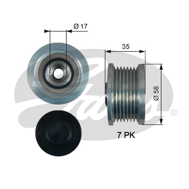 Sistem roata libera, generator OAP7183 GATES