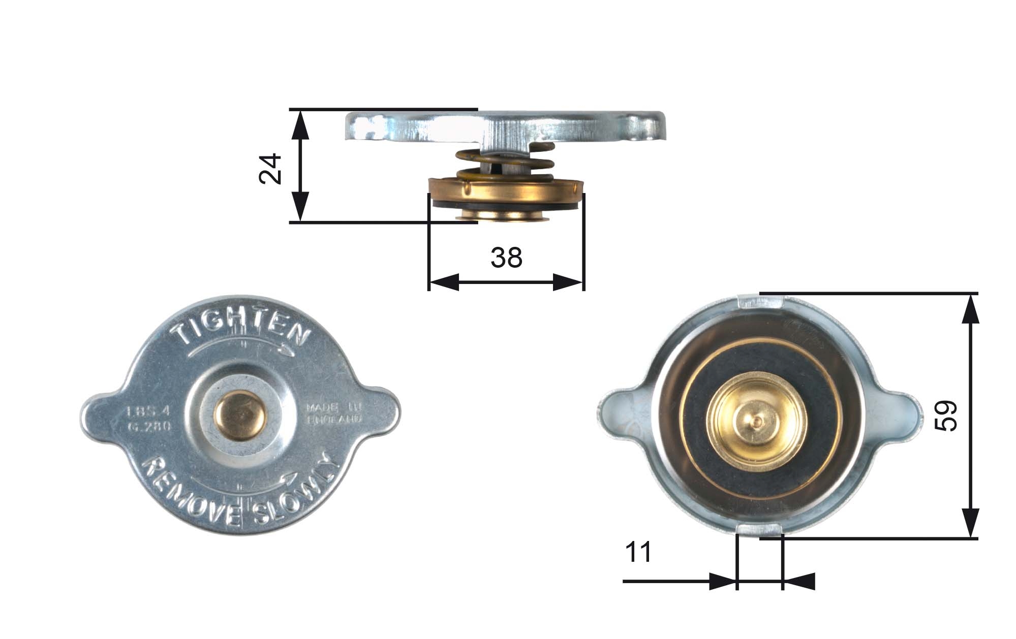 Buson,radiator RC106 GATES