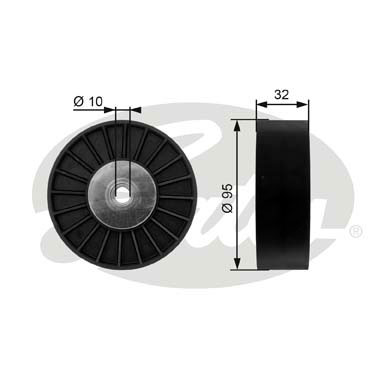 Rola ghidare/conducere, curea transmisie T36135 GATES