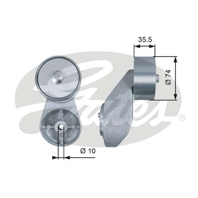 Rola ghidare/conducere, curea transmisie T36501 GATES