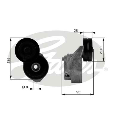 Intinzator curea, curea distributie T38430 GATES