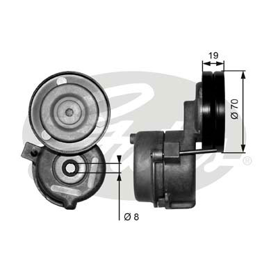 Intinzator curea, curea distributie T38558 GATES