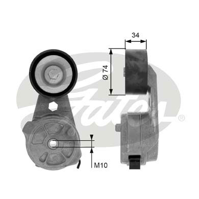 Intinzator curea, curea distributie T38601 GATES