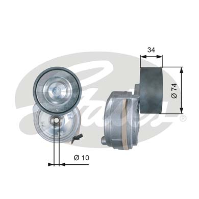 Intinzator curea, curea distributie T38638 GATES