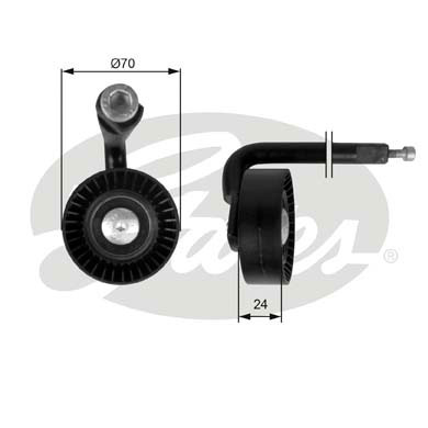 Rola intinzator,curea transmisie T39020 GATES