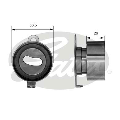 Rola intinzator,curea distributie T41011 GATES