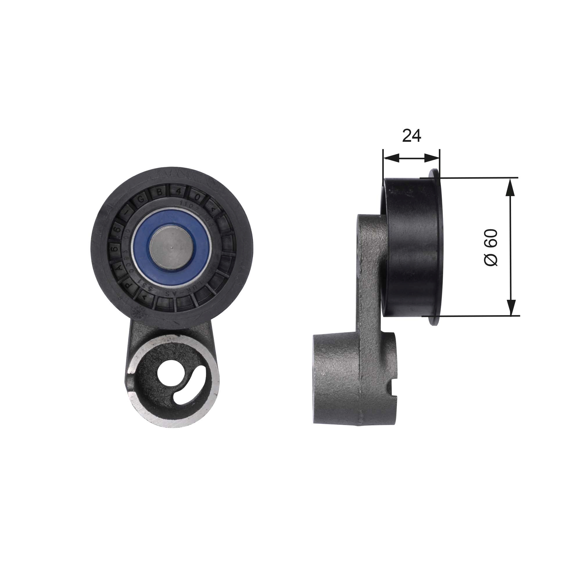 rola intinzator,curea distributie T41124 GATES