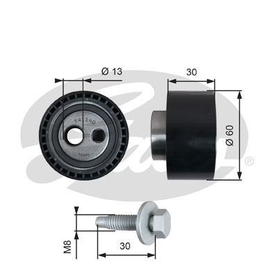 Rola intinzator,curea distributie T41140 GATES