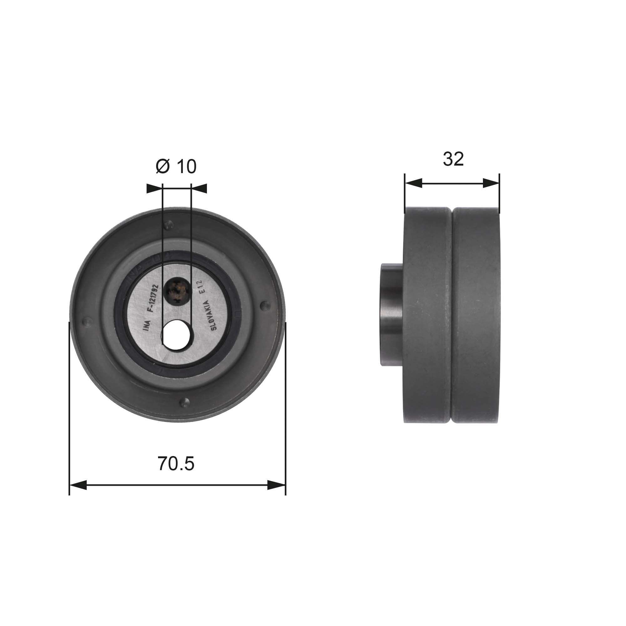 rola intinzator,curea distributie T41141 GATES