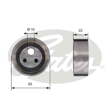 Rola intinzator,curea distributie T41155 GATES