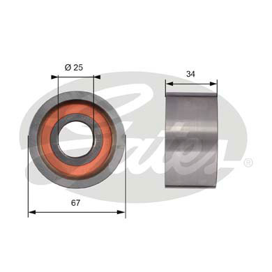 Rola ghidare/conducere, curea distributie T41178 GATES