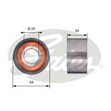 Rola intinzator,curea distributie T41234 GATES