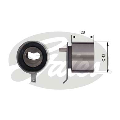 Rola intinzator,curea distributie T41267 GATES