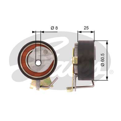 Rola intinzator,curea distributie T43023 GATES