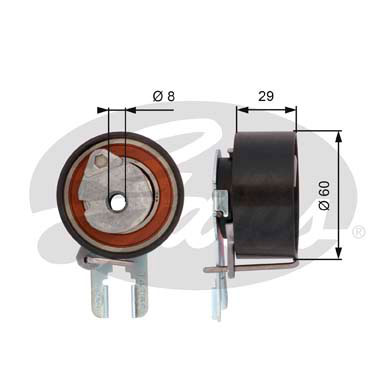 Rola intinzator,curea distributie T43158 GATES