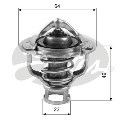 Termostat,lichid racire TH04082 GATES