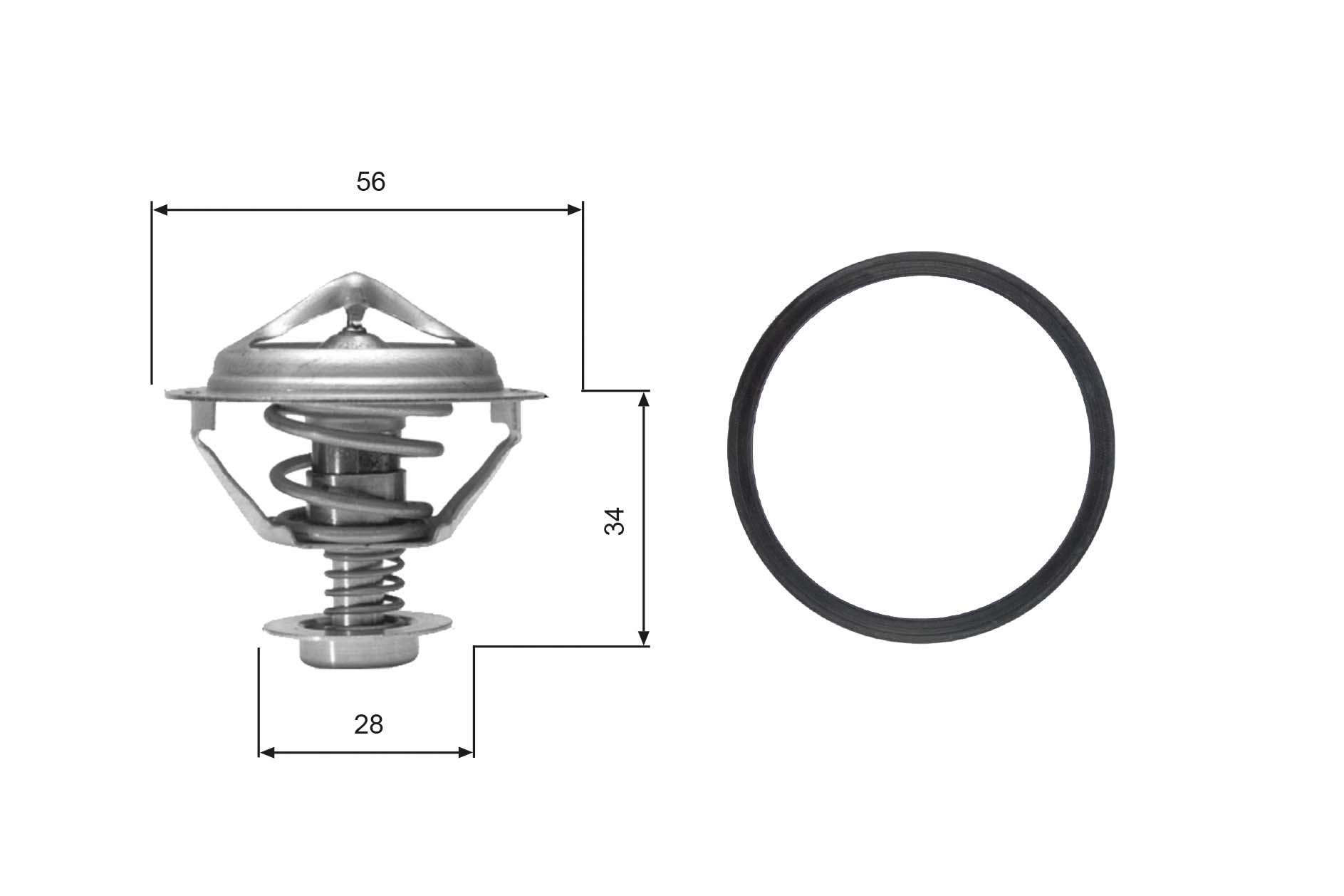 termostat,lichid racire TH05682G1 GATES