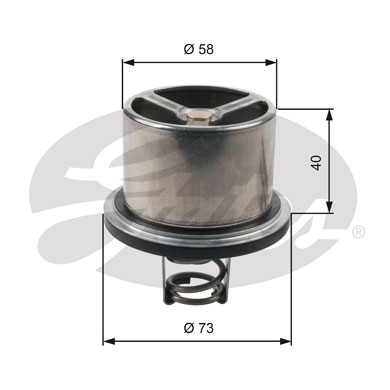 Termostat,lichid racire TH07882 GATES